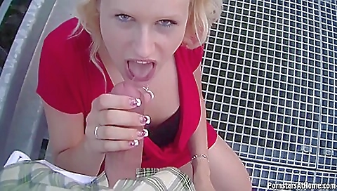 Slutty blonde's big tit polina and ready for cock