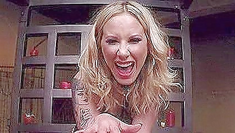 Sexy blonde fucked and facial