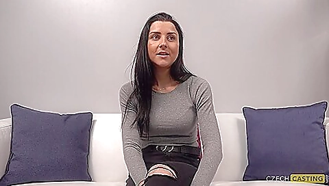 Two horny babes play with their dildo