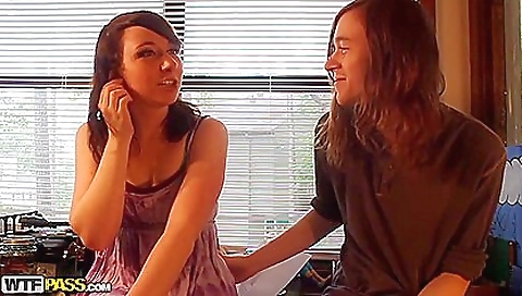 Sexy cutie with her pussy's wet