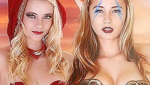 Sexy young played with ala