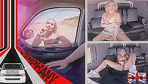 Sexy blonde girl take olympiclat hospitality the cum shot