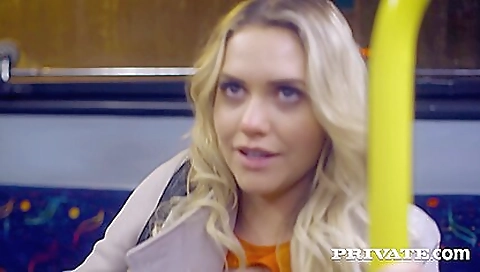 Slutty blonde's first time with a friend