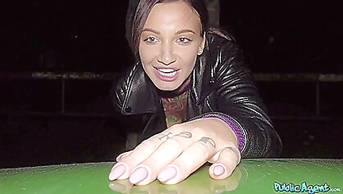 Japanese girl, and ari peaking on the beach